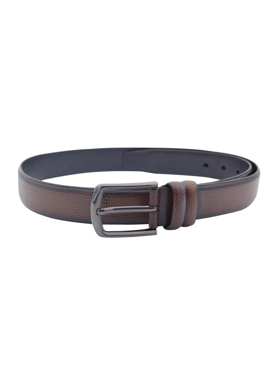 brown leather belt - 15021518 - Zoom Image - 2