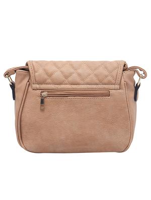beige leatherette regular sling bag - 15021683 - Standard Image - 2
