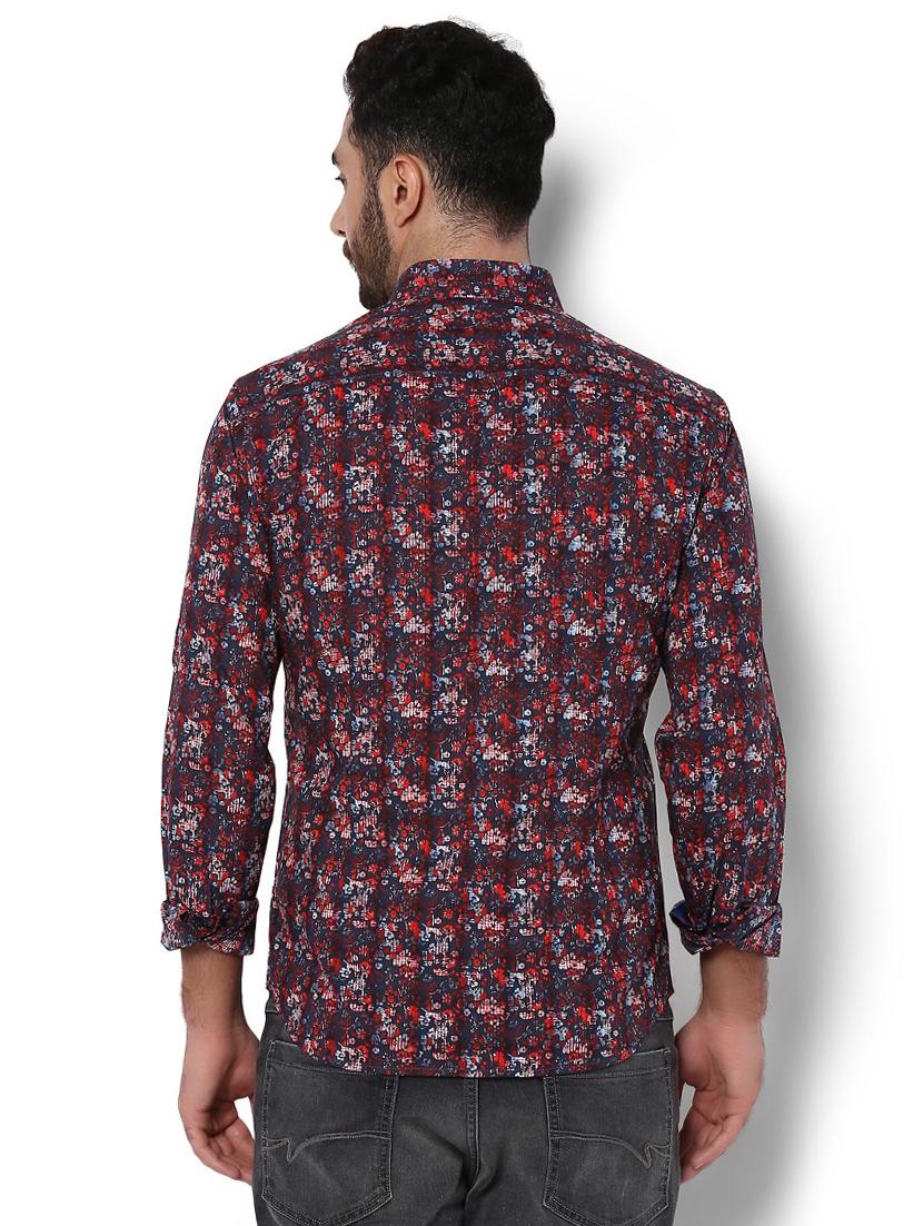 red cotton casual shirt - 15022721 - Zoom Image - 2