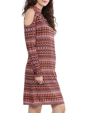 cold shoulder sheath dress - 15023591 - Standard Image - 2