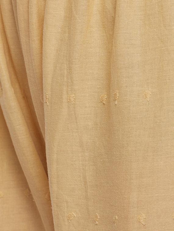solid beige cotton palazzo - 15023640 - Zoom Image - 5