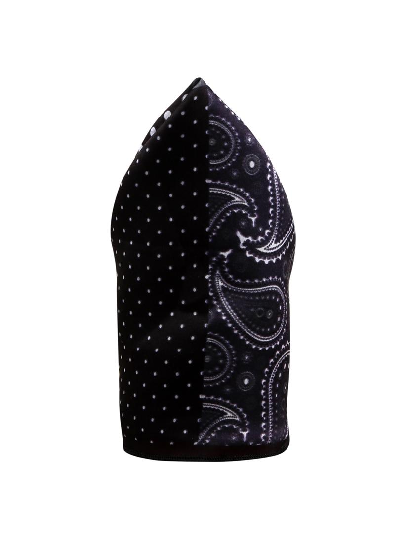 black polyester pocketsquare - 15024025 - Zoom Image - 2