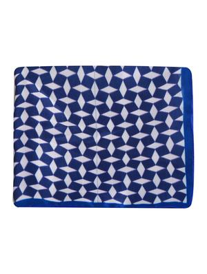 blue polyester pocketsquare - 15024026 - Standard Image - 5