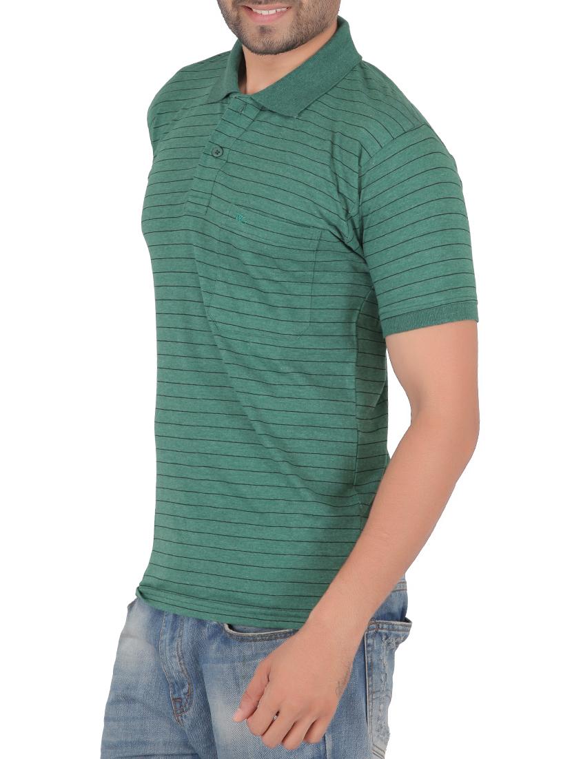 green cotton pocket t-shirt - 15024339 - Zoom Image - 2