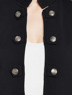 solid black summer jacket - 15024836 - Standard Image - 5