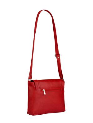 red leatherette sling bag - 15025120 - Standard Image - 2