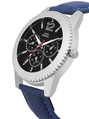 LOUIS GENEVE Black Dial Watch For Men - LG-MW-51-BLUE-203 - 15025594 - Standard Image - 2