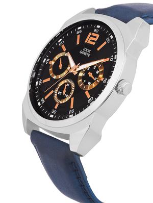 LOUIS GENEVE Black Dial Watch For Men - LG-MW-GBLUE-208 - 15025599 - Standard Image - 2