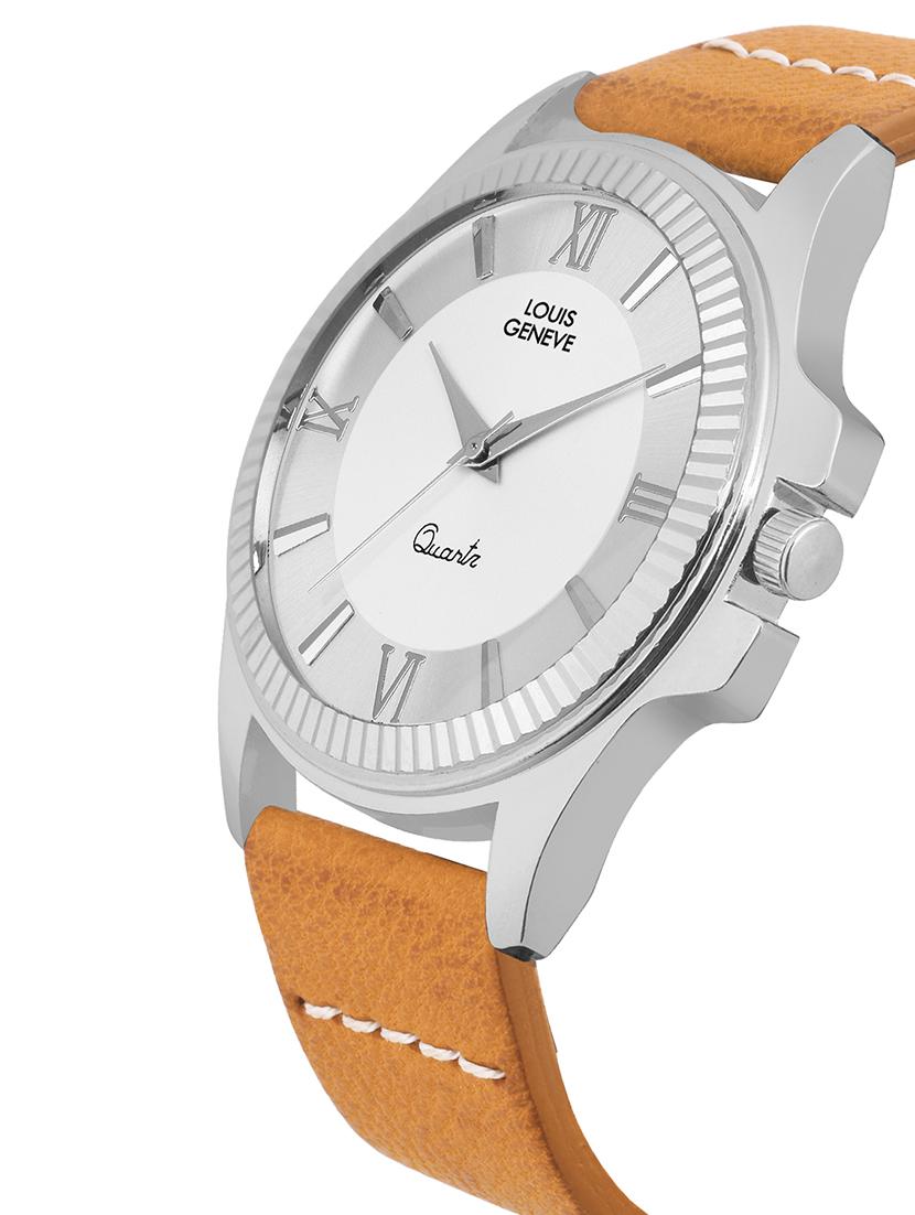 LOUIS GENEVE White Dial Watch For Men - LG-MW-W-BROWN-213 - 15025604 - Zoom Image - 2