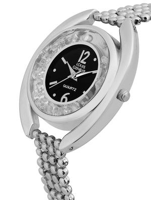 LOUIS GENEVE Black Dial Watch For Women - LG-LW-SBLACK-96 - 15025731 - Standard Image - 2