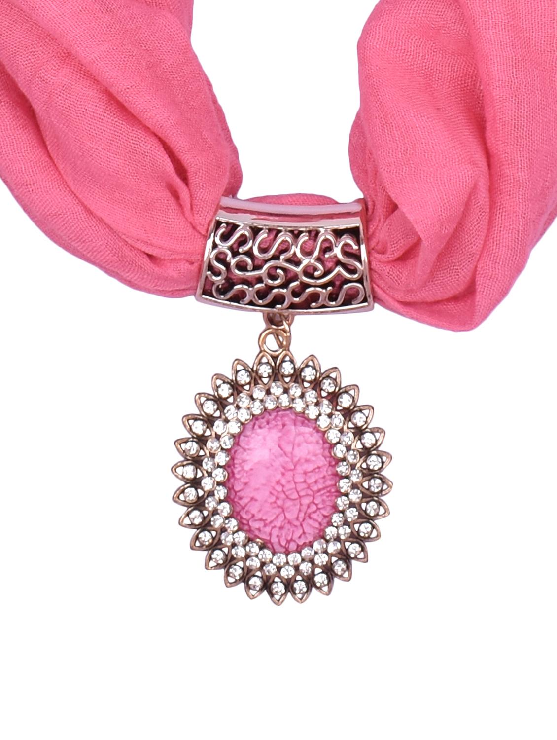 pink cotton scarf - 15025819 - Zoom Image - 2
