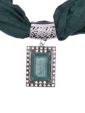 green cotton scarf - 15025824 - Standard Image - 2
