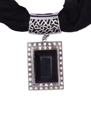 black cotton scarf - 15025825 - Standard Image - 2