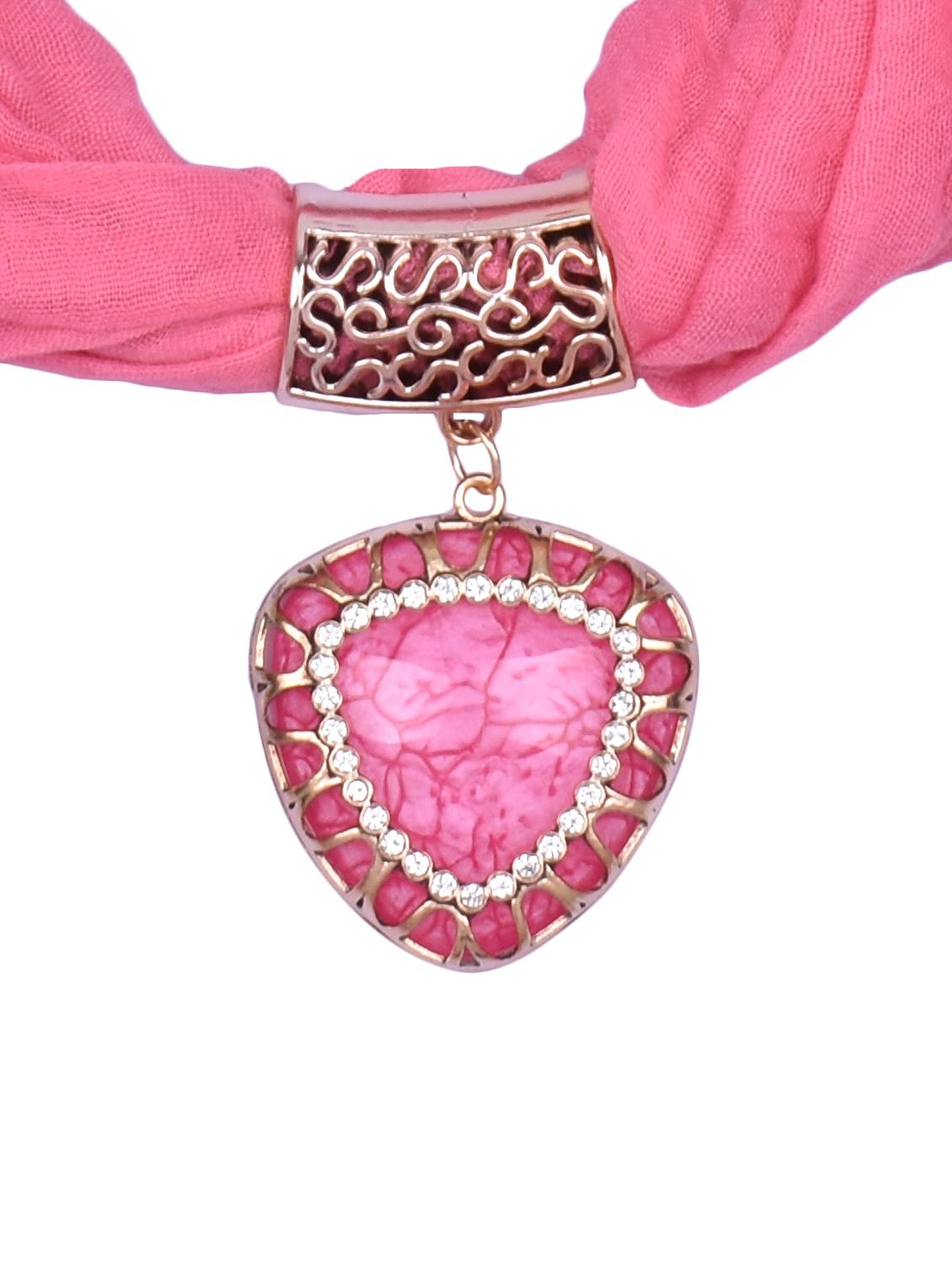 pink cotton scarf - 15025849 - Zoom Image - 2