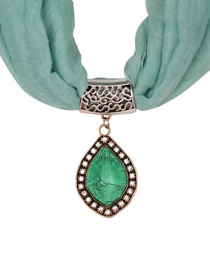 green cotton scarf - 15025858 - Standard Image - 2