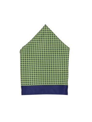 green polyester pocketsquare - 15026008 - Standard Image - 2