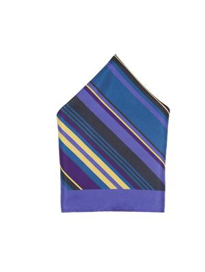 blue polyester pocketsquare - 15026017 - Standard Image - 2