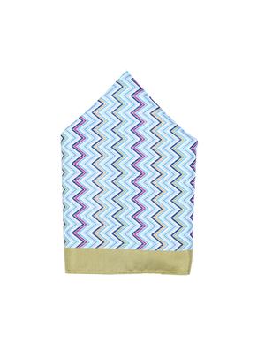 blue polyester pocketsquare - 15026018 - Standard Image - 2