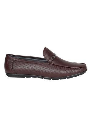 brown leatherette slip on loafer - 15026183 - Standard Image - 2