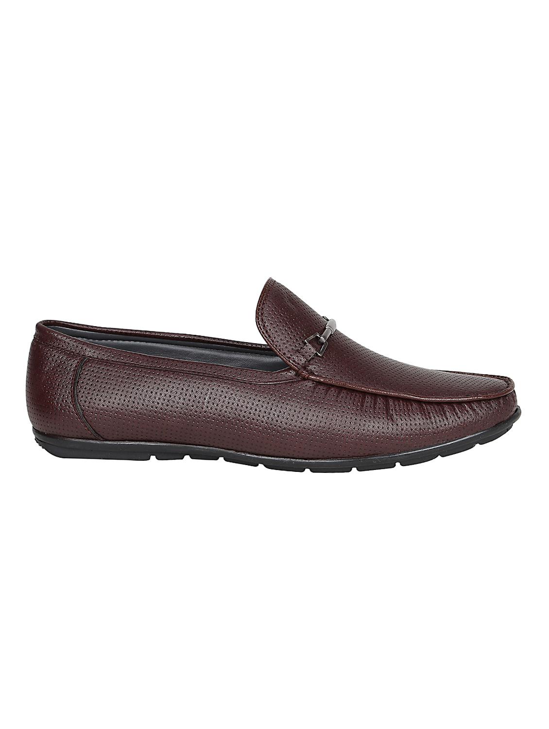 brown leatherette slip on loafer - 15026183 - Zoom Image - 2