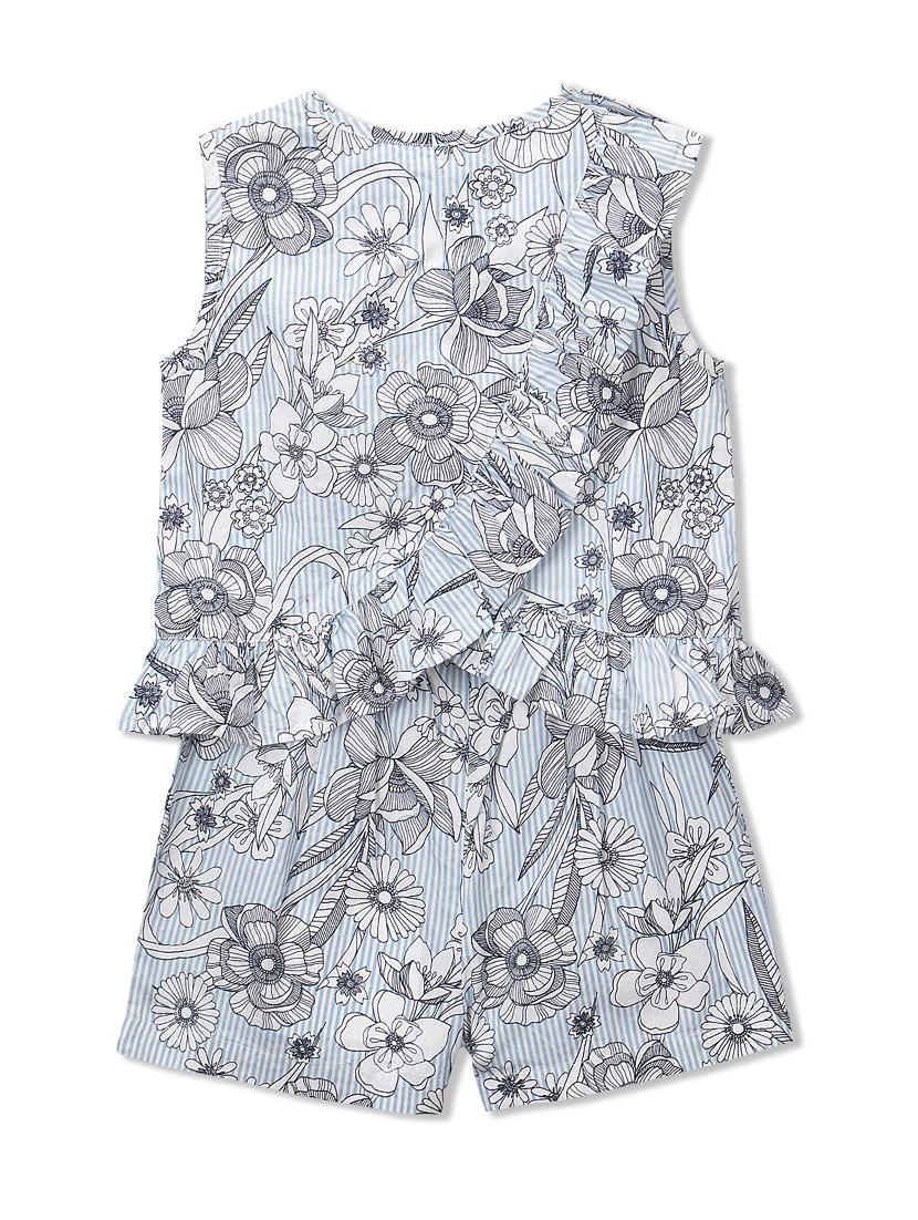 blue cotton playsuit - 15026263 - Zoom Image - 2