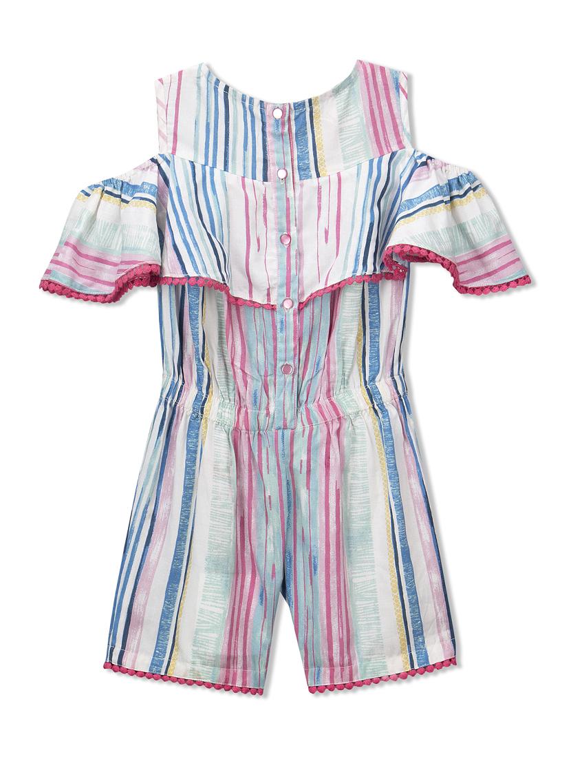 multi colored rayon playsuit - 15026264 - Zoom Image - 2