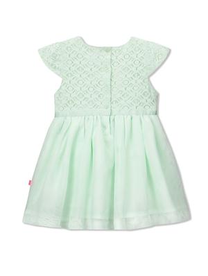 green polyester frock - 15026363 - Standard Image - 2
