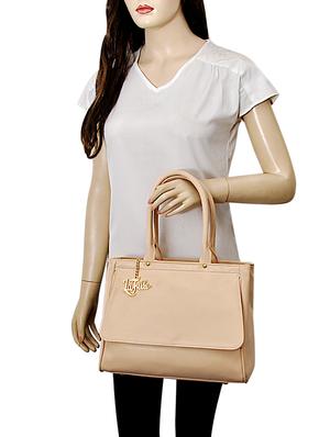 beige leatherette handbag - 15026489 - Standard Image - 5