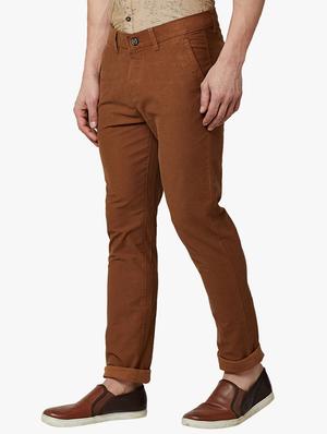 brown cotton chinos - 15026958 - Standard Image - 2