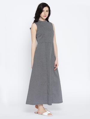 black printed maxi dress - 15027528 - Standard Image - 2