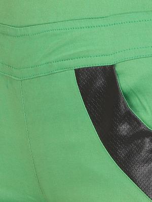 green cotton lycra jeggings - 15027530 - Standard Image - 5