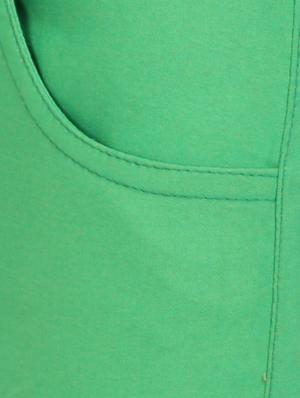 solid green cotton lycra jegging - 15027532 - Standard Image - 5