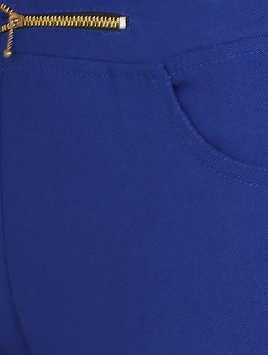 blue cotton lycra jeggings - 15027545 - Standard Image - 5
