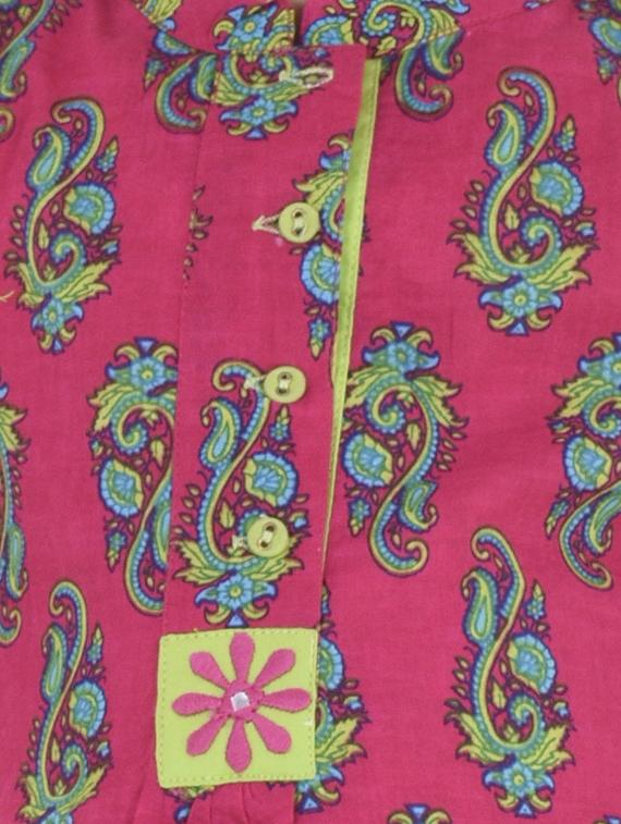 pink cotton kurti - 15027928 - Zoom Image - 5