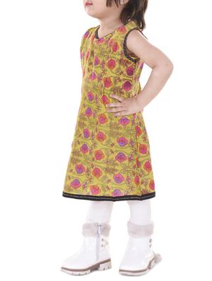 orange cotton kurti - 15027930 - Standard Image - 2