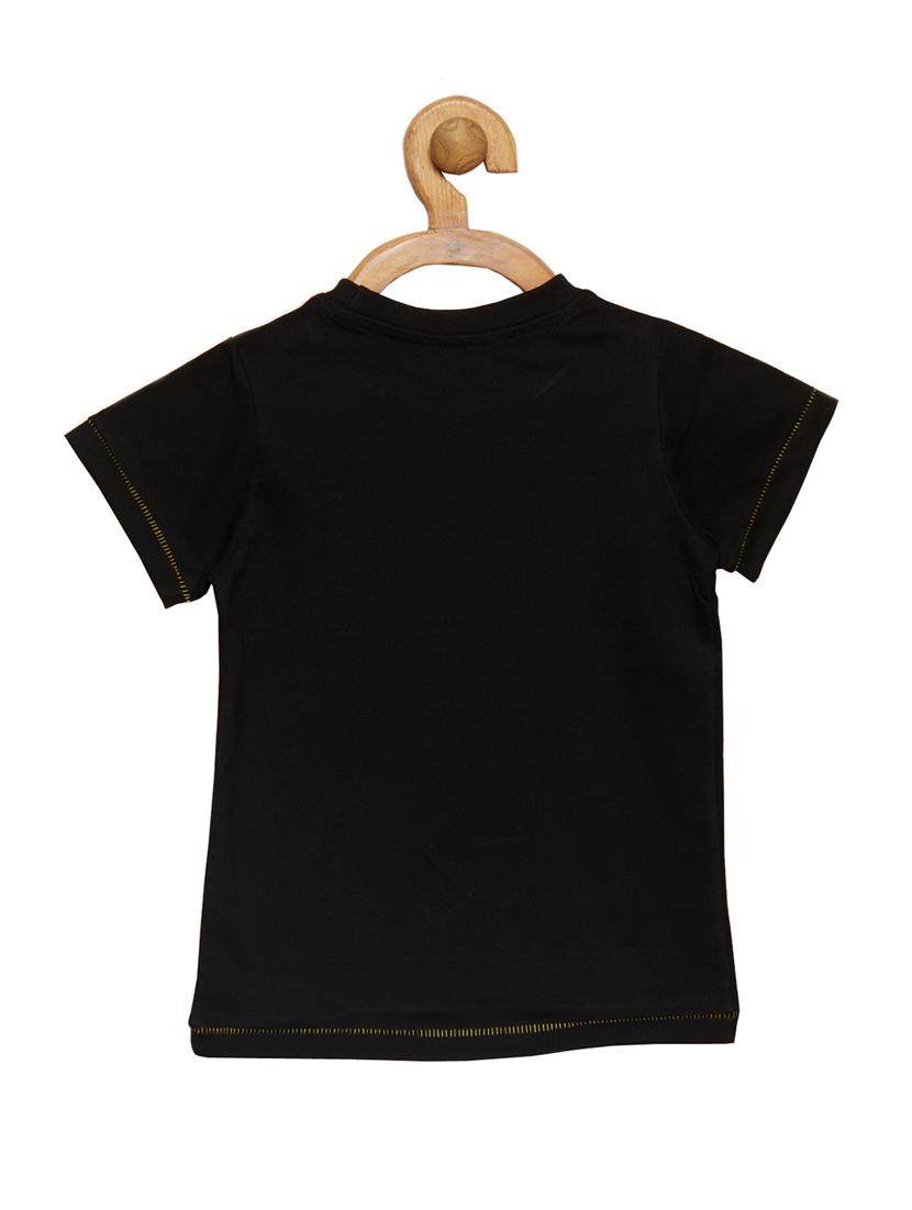black cotton tshirt - 15030508 - Zoom Image - 2