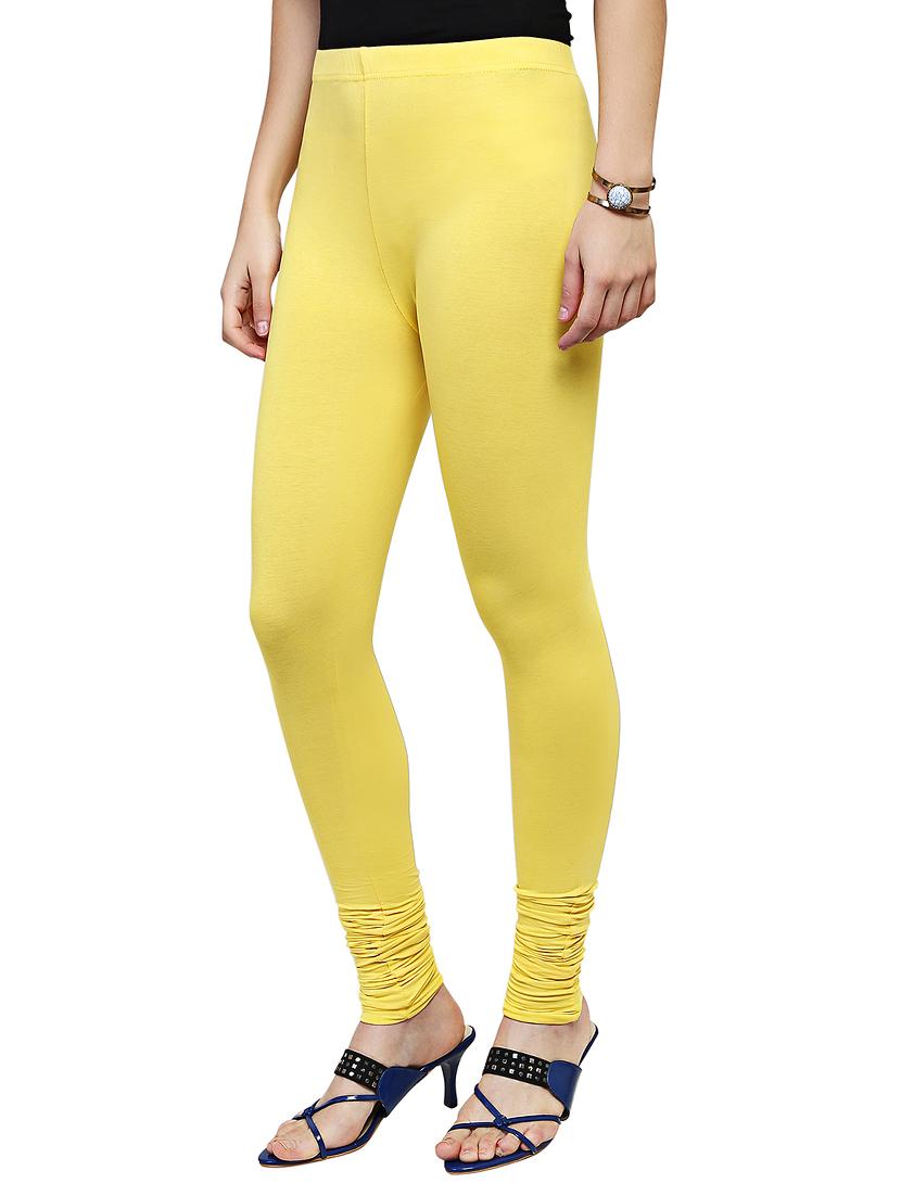 yellow solid leggings - 15030593 - Zoom Image - 2