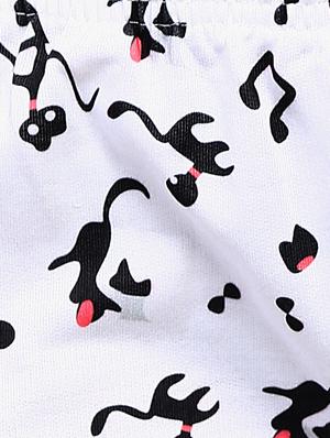 white printed nightwear pajama set - 15030639 - Standard Image - 5