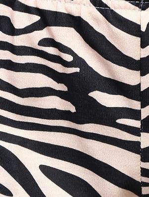 black animal printed nightwear pajama set - 15030643 - Standard Image - 5