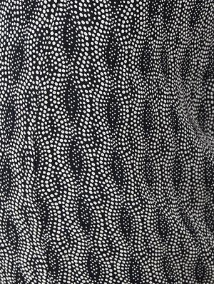 black printed viscose straight skirt - 15030776 - Standard Image - 5