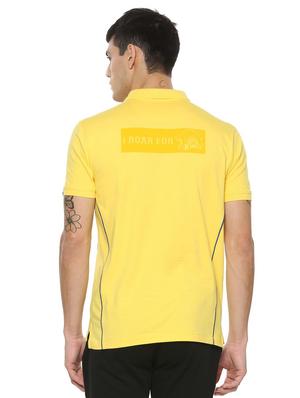 yellow cotton blend front print tshirt - 15030852 - Standard Image - 2