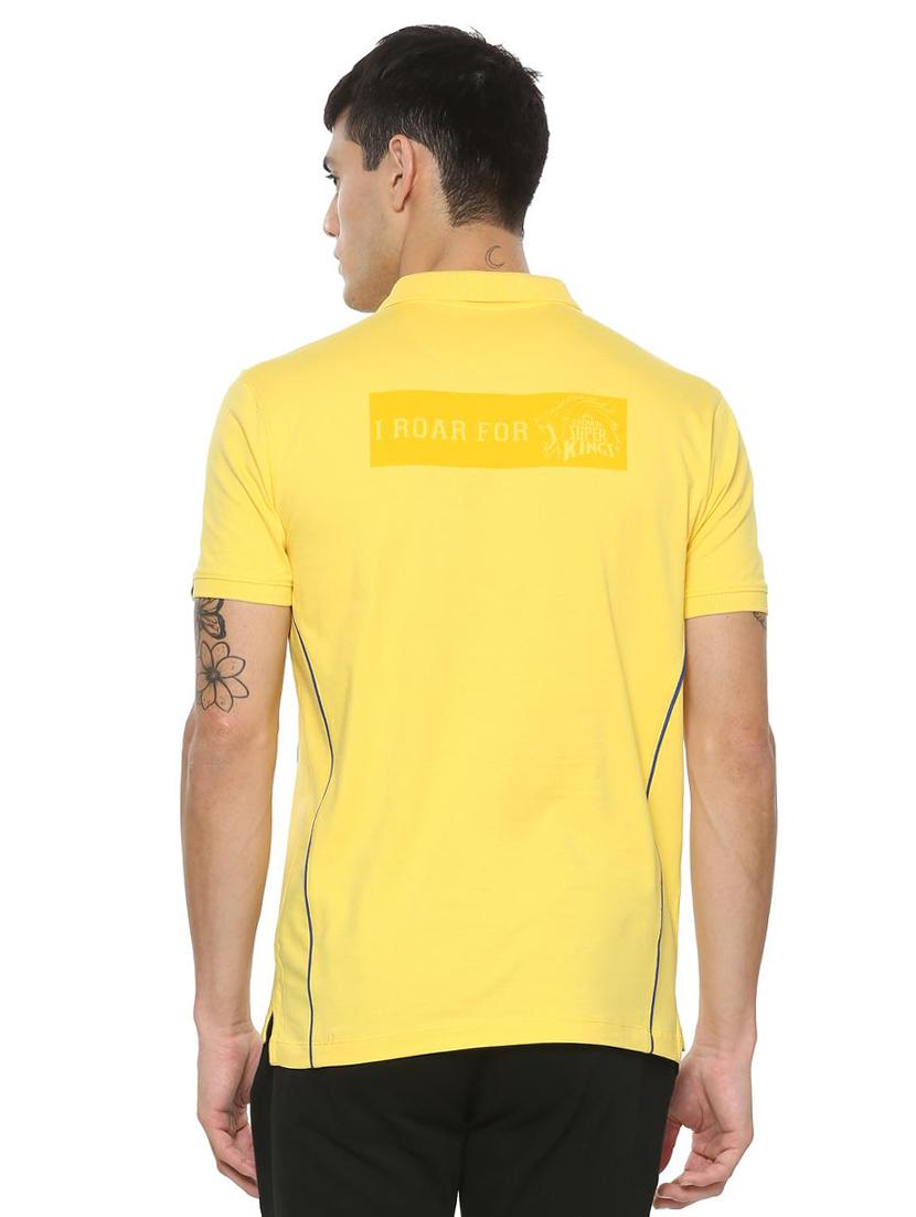 yellow cotton blend front print tshirt - 15030852 - Zoom Image - 2