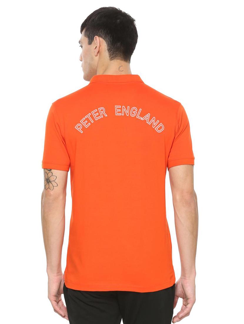 orange chest printed t-shirt - 15030855 - Zoom Image - 2