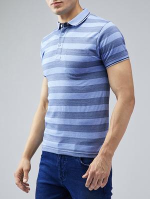 blue cotton striped t-shirt - 15030908 - Standard Image - 2