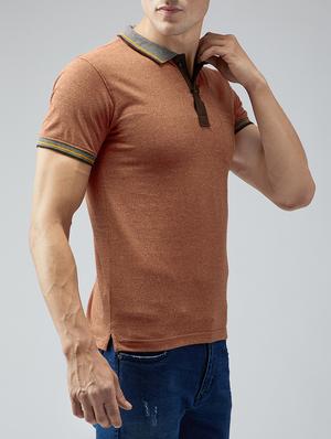 brown cotton pocket t-shirt - 15030917 - Standard Image - 2