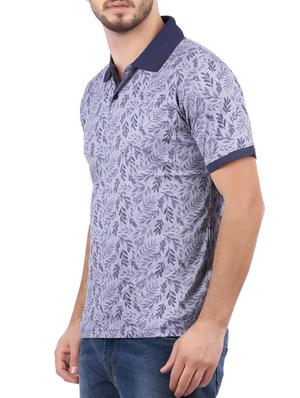 blue cotton all over print tshirt - 15032373 - Standard Image - 2