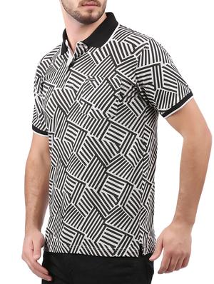 black monochrome all over print t-shirt - 15032441 - Standard Image - 2