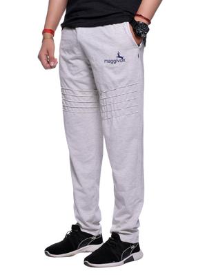 white cotton full length track pant - 15032656 - Standard Image - 2