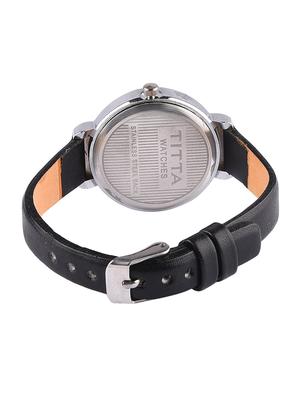 Titta Black Analog Stone Work Dial Wrist Watch - 15033182 - Standard Image - 2