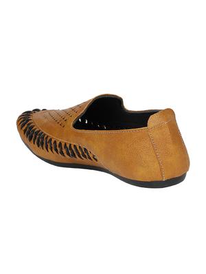 tan Leatherette casual slipon - 15033428 - Standard Image - 2